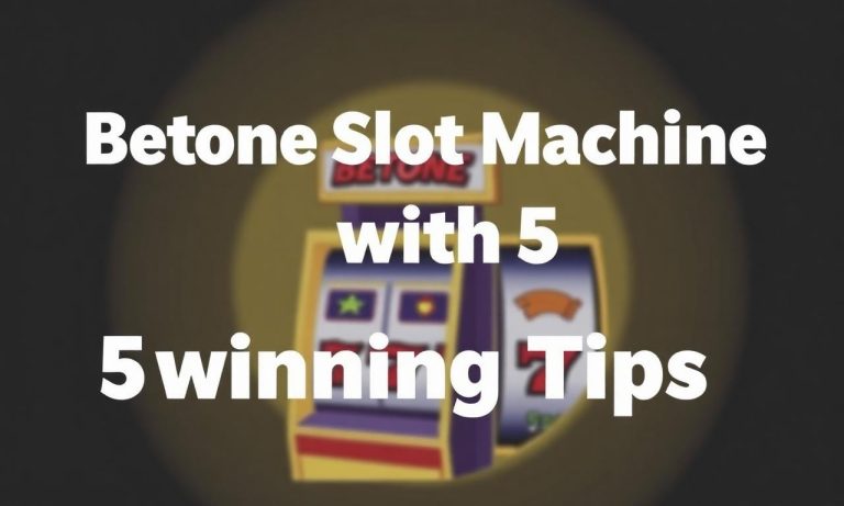 Betone老虎機：5個讓你成為贏家的技巧